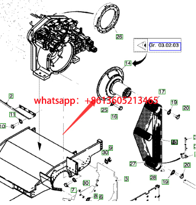 进口铣刨机离合器总成零件号127676