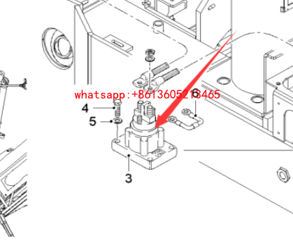 铣刨机电瓶开关24V 直流继电器74016