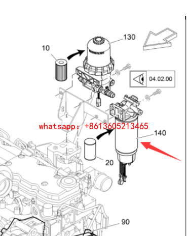 铣刨机油水分离器总成2529892