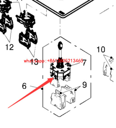 进口铣刨机操纵杆 (CCC)99192