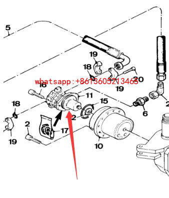 铣刨机前轮行走马达90051