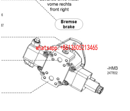 铣刨机行走马达2477652